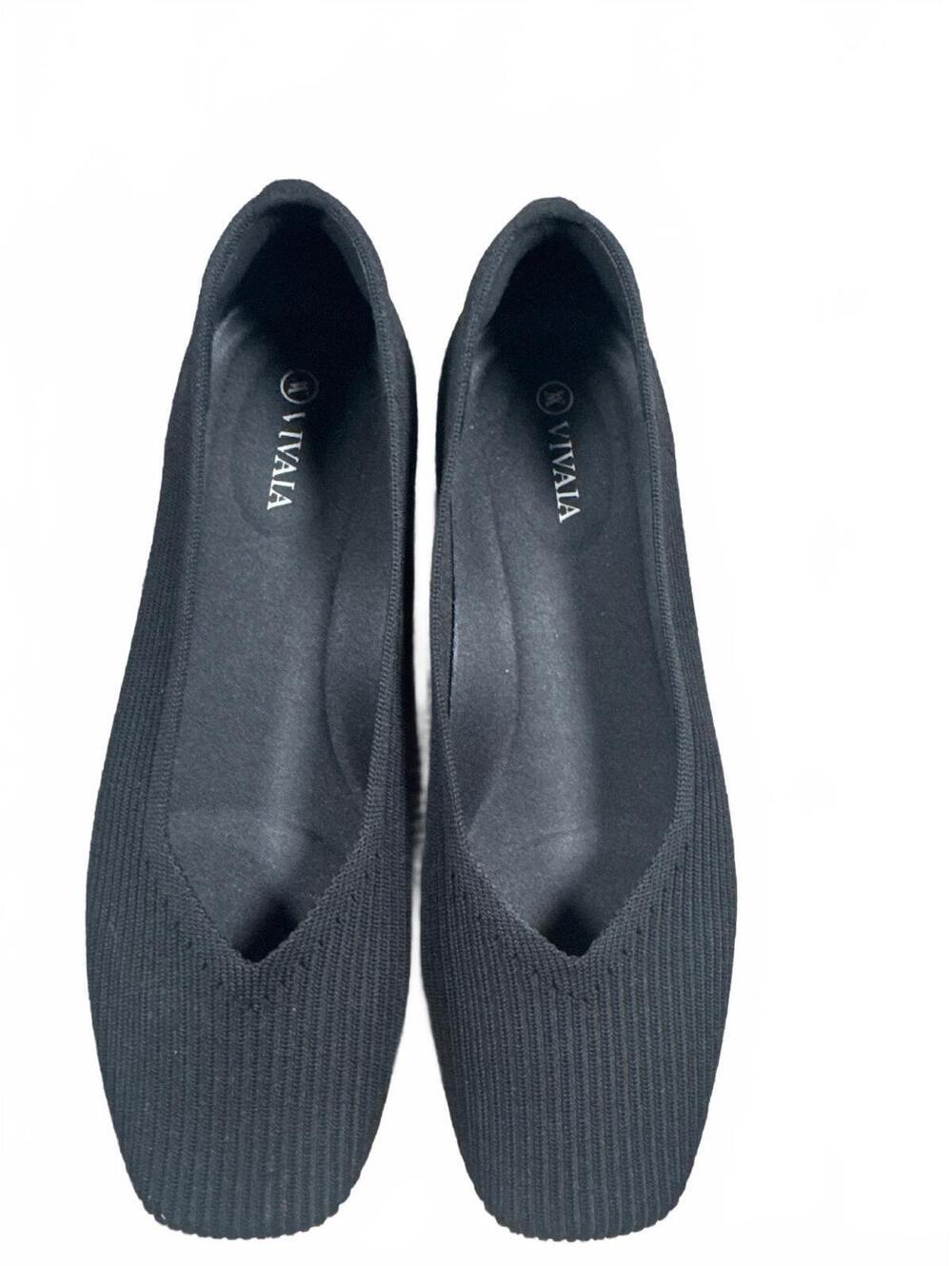 Vivaia Square-Toe Margot V-Cut Flats 8 - Picture 2 of 6